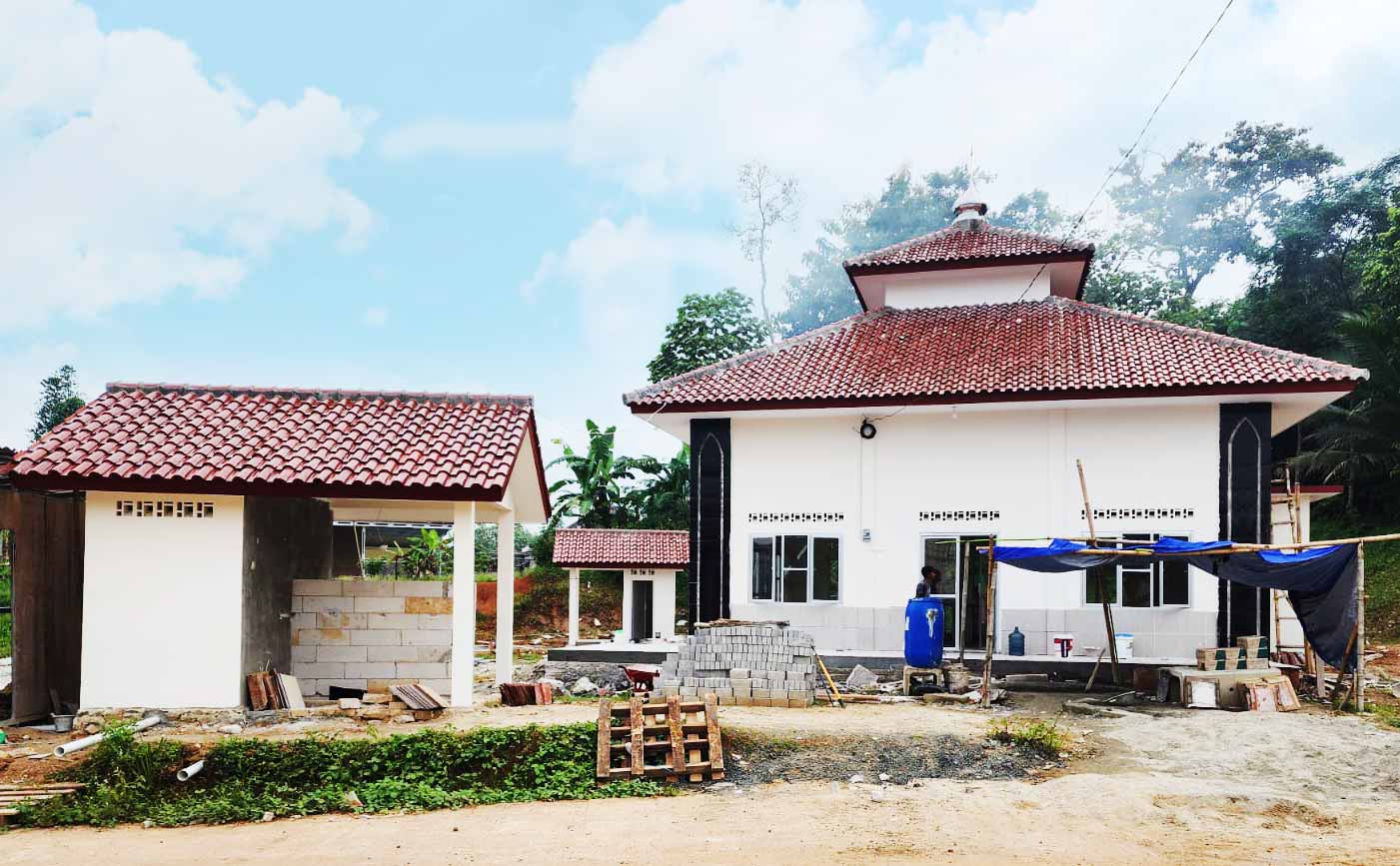 progress pembangunan masjid